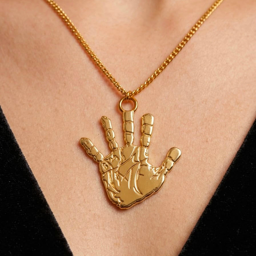 Personalized Handprint Necklace – Meaningful Memorial Gift