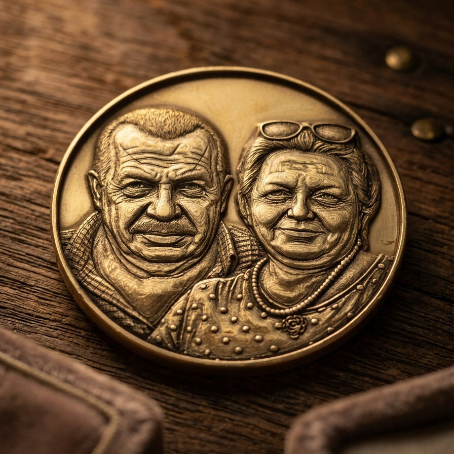 Personalized Memorial Medallion – Special for Siblings