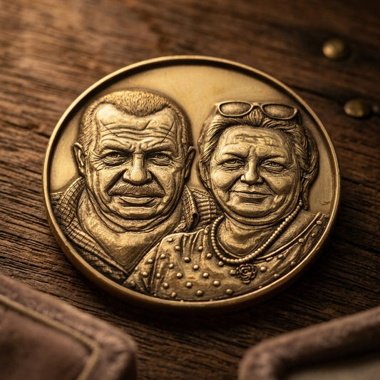 Personalized Memorial Medallion – Special for Siblings