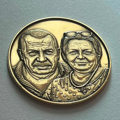 Personalized Memorial Medallion – Special for Siblings