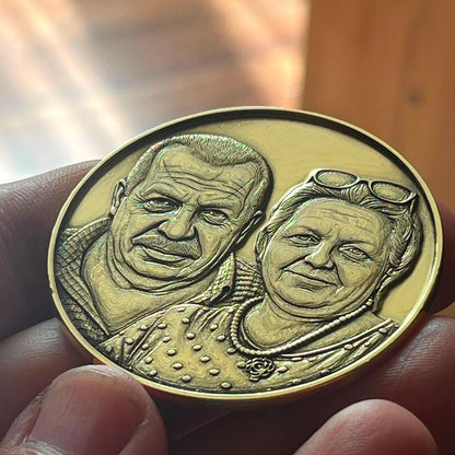 Personalized Memorial Medallion – Special for Siblings