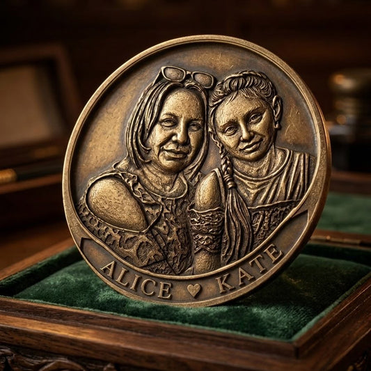 Personalized Photo Memorial Coin – Custom Design