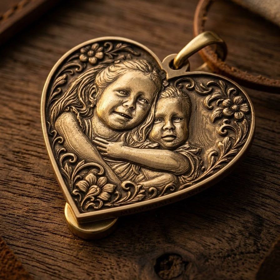 Siblings Engraving Necklace