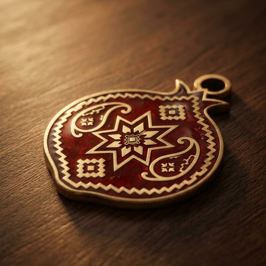 Personalized  Pomegranate Necklace