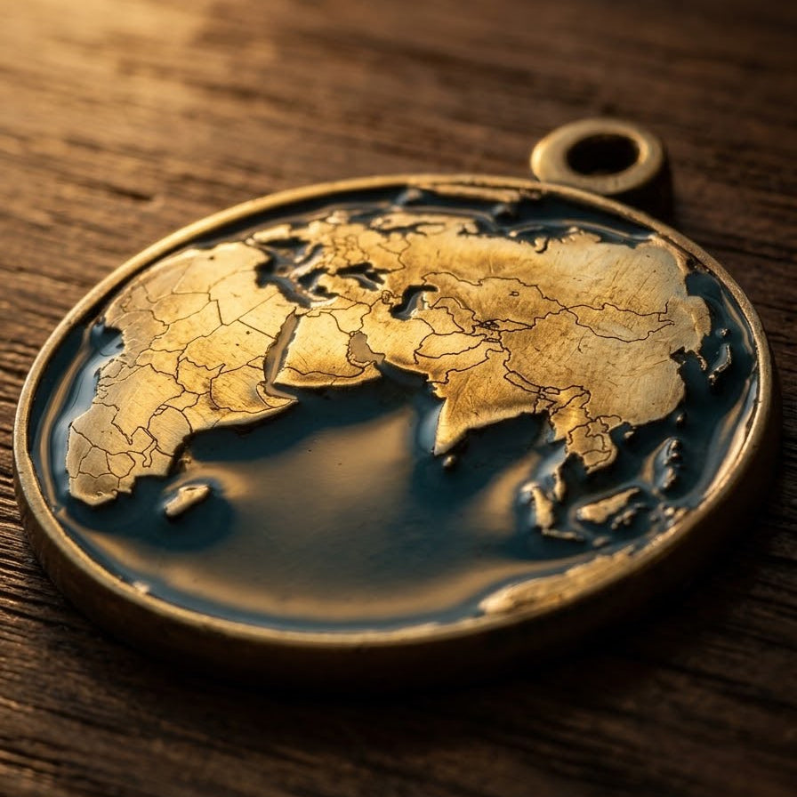 Personalized   World Necklace