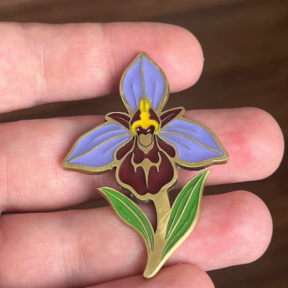 Flower Engraving Brooch