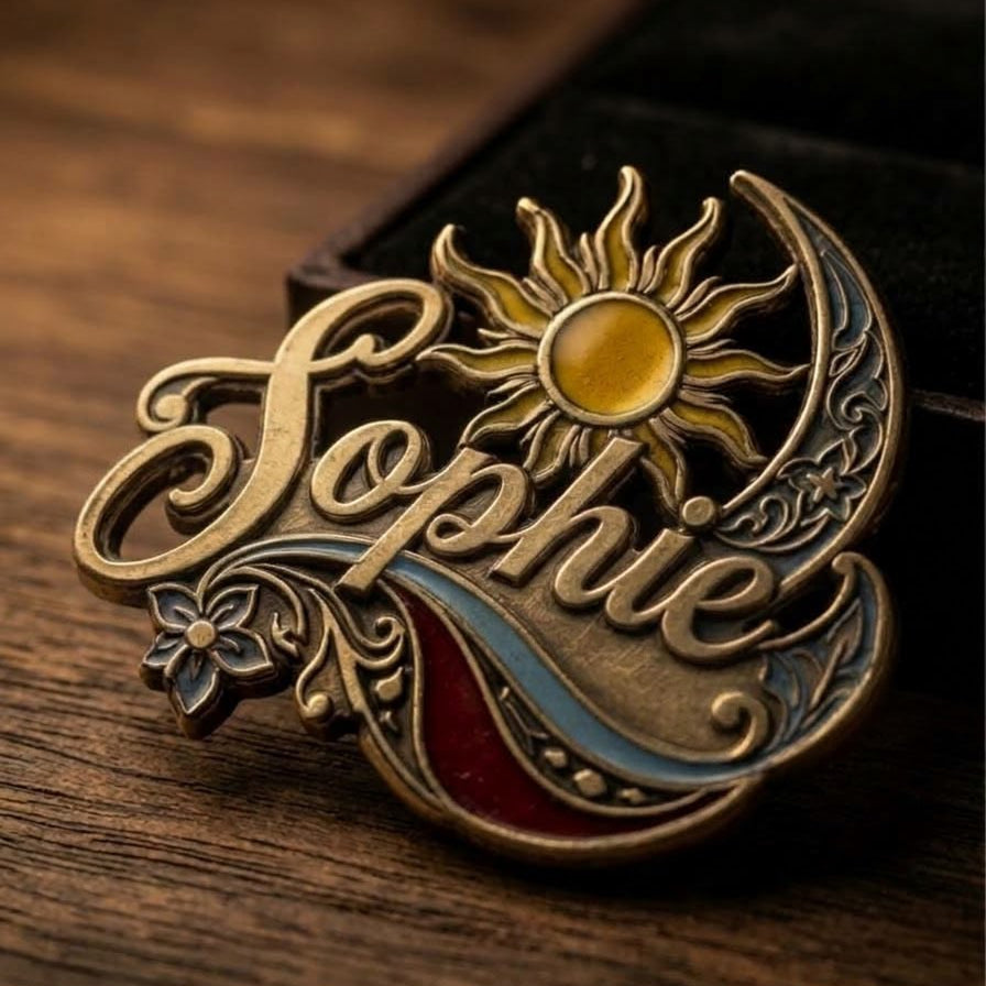 Personalized  Engraving Brooch